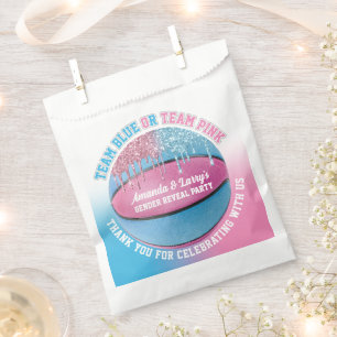 Basketball Gender Reveal Favour Bags