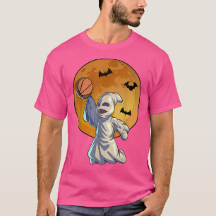 Basketball Ghost Halloween Men Boys Basketball Hal T-Shirt