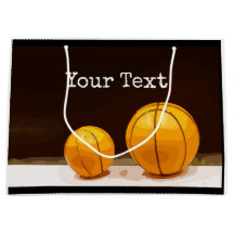Basketball Gift bag on black background