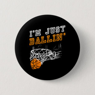 Basketball Gift For Coach Player Boys Girls Men Yo 6 Cm Round Badge
