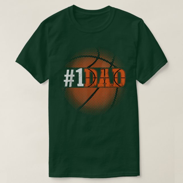 Basketball Gift for Daddy from Son and Daughter 1  T-Shirt (Design Front)