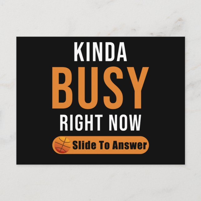 Basketball Gift Funny Saying Postcard (Front)