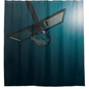 Basketball gift shower curtain