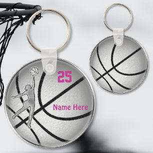 Basketball Gifts for Girls Team PERSONALIZED Key Ring