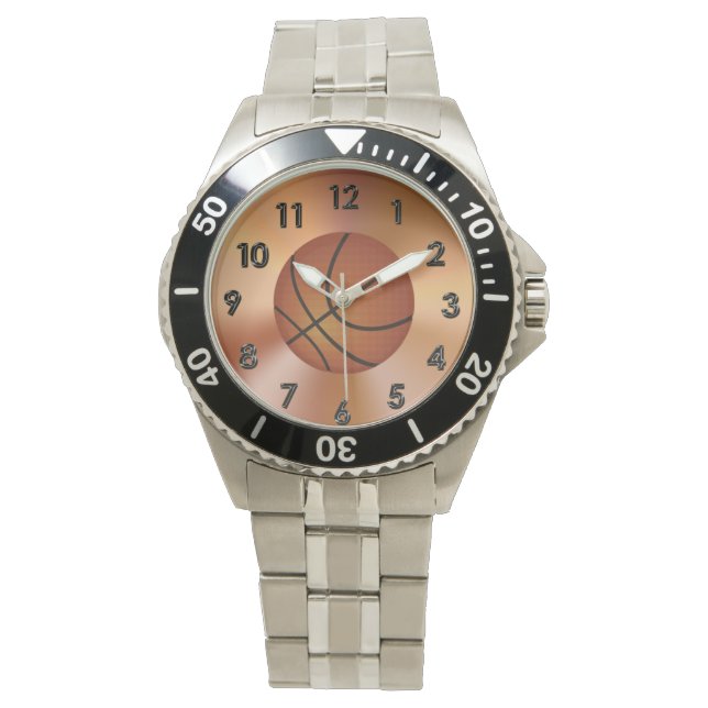 Basketball Gifts for Guys, Custom Basketball Watch (Front)