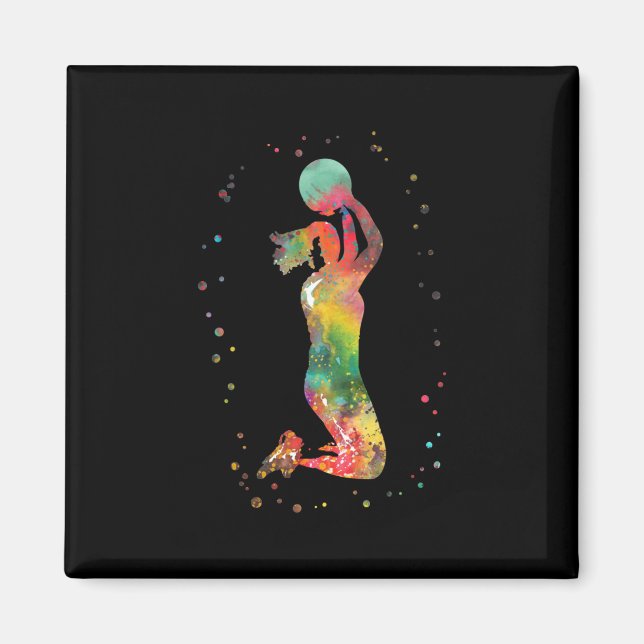 Basketball Girl 1  Magnet (Front)