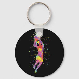 Basketball Girl 2 Key Ring