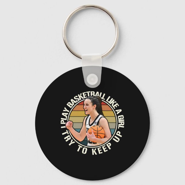 Basketball Girl 2  Key Ring (Front)