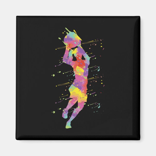 Basketball Girl 2 Magnet (Front)