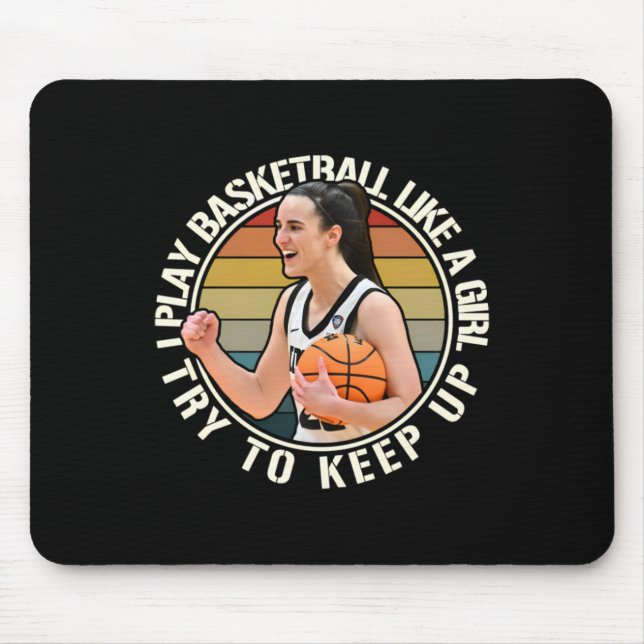 Basketball Girl 2  Mouse Pad (Front)