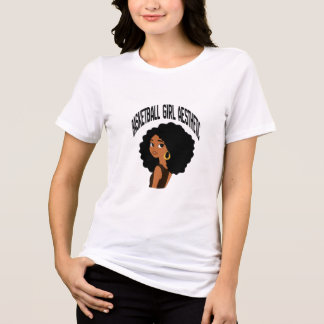 Basketball Girl Aesthetic Women’s Hoops Tri-Blend Shirt