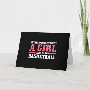Basketball Girl Boys Gifts Card