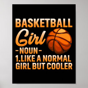 Basketball Girl Definition Basket Ball Woman Sport Poster