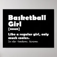 Basketball Girl Funny Dictionary Definition 