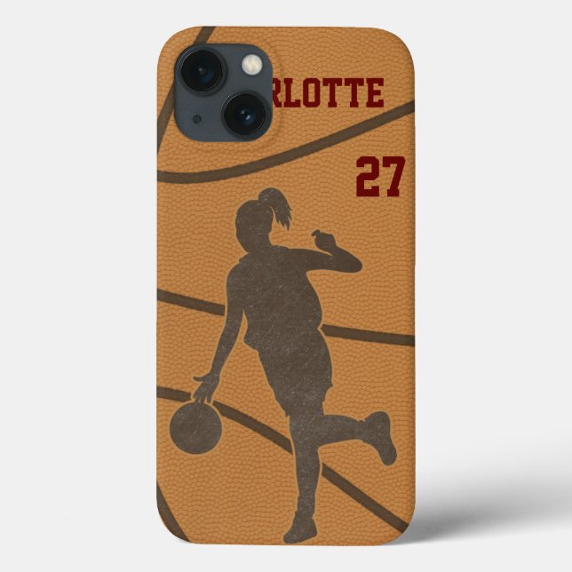 Basketball Girl iPhone iPad iPod Galaxy Razr Case (Back)