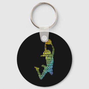 Basketball Girl Key Ring