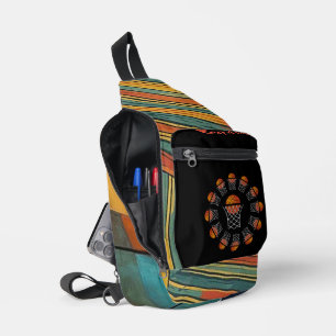 “Basketball Girl” Modern Print Small Sling Bag
