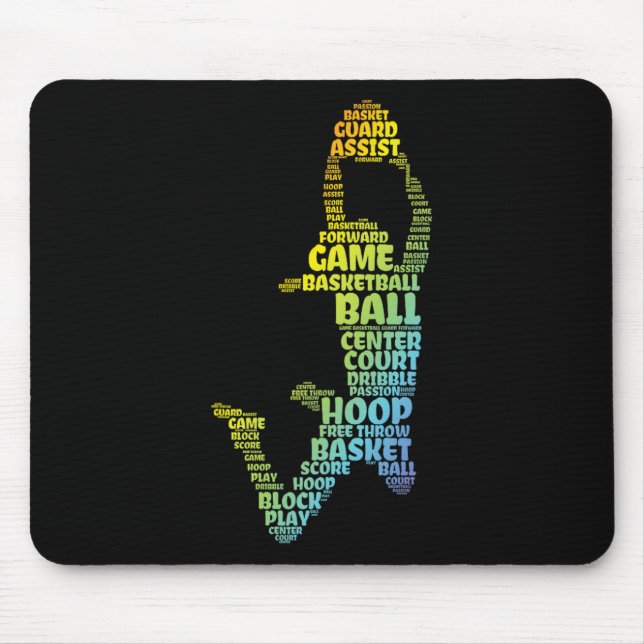 Basketball Girl  Mouse Pad (Front)