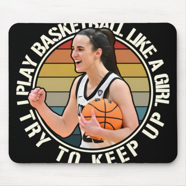 Basketball Girl  Mouse Pad (Front)