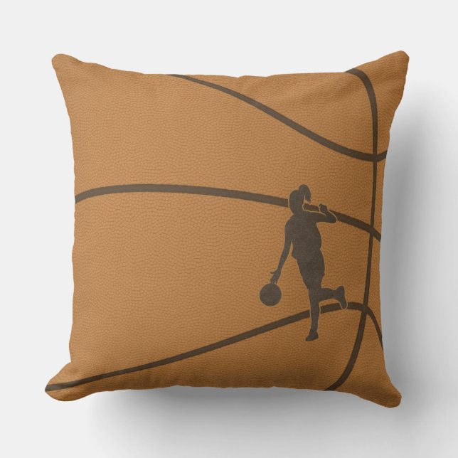 Basketball Girl Pillow (Front)