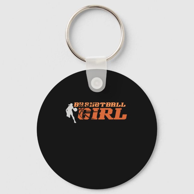 Basketball Girl Usa  Key Ring (Front)