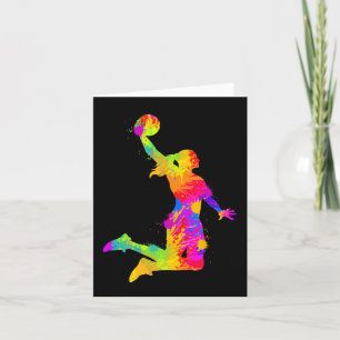 Basketball Girl Women Girls Card