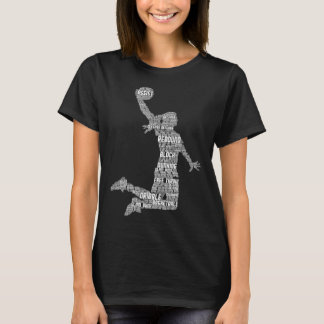 Basketball Girl Women Kids Girls T-Shirt