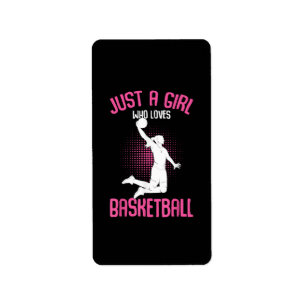 Basketball Girl Women Label