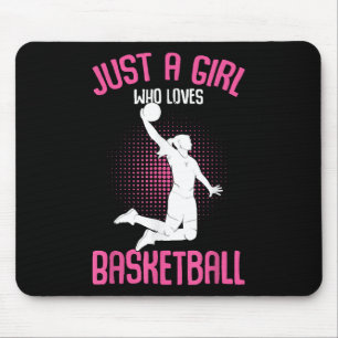 Basketball Girl Women Mouse Pad