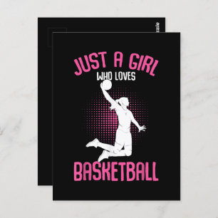 Basketball Girl Women Postcard