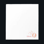 Basketball Girls Custom Name Gift Personalised  Notepad<br><div class="desc">Basketball notepad for her! She loves basketball,  now gift her a custom basketball notepad that celebrates her love of the game. Features an original basketball illustration. In shades of coral. Makes a great gift for basketball teams,  basketball coaches and basketball players.</div>