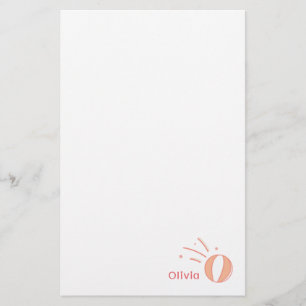 Basketball Girls Custom Name Gift Personalised  Stationery