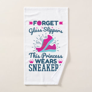 Basketball Girls This Princess Wears Sneakers Hand Towel
