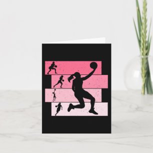 Basketball Girls Women Kids  Card
