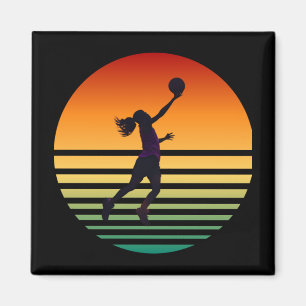 Basketball Girs  Magnet