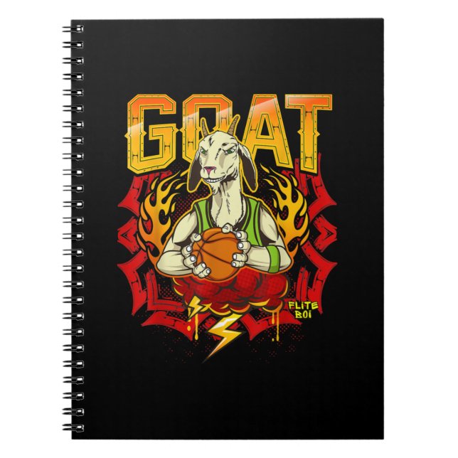 Basketball Goat Gift Notebook (Front)