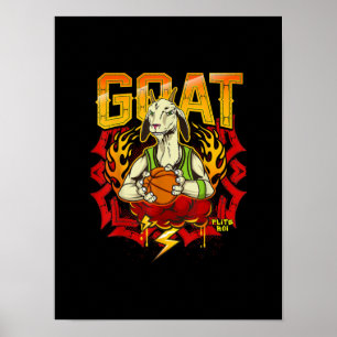Basketball Goat Gift Poster