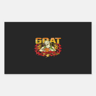 Basketball Goat Gift Rectangular Sticker