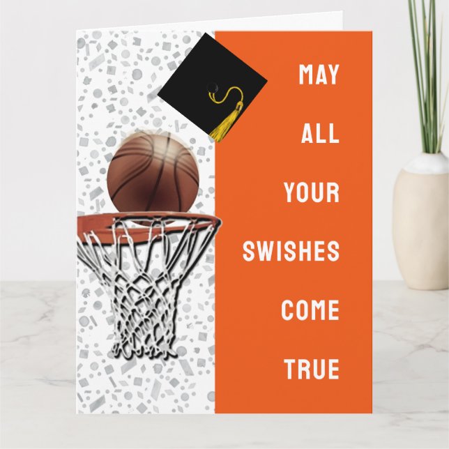 Basketball Graduation Card (Front)