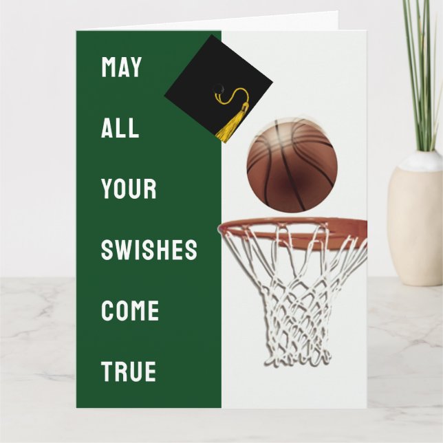 Basketball Graduation Card (Front)