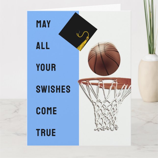Basketball Graduation Card (Front)