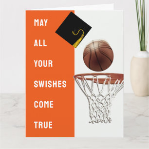 Basketball Graduation Card