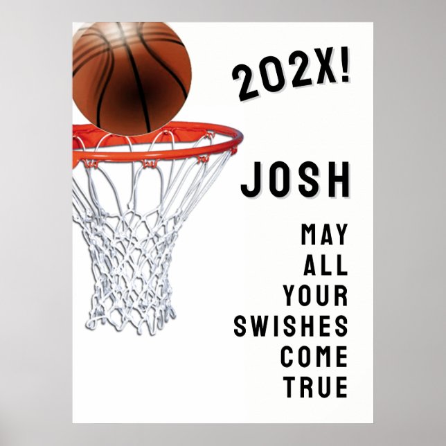 Basketball Graduation Poster (Front)