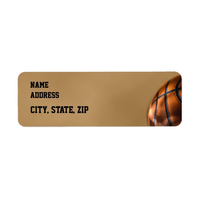 Basketball Graduation Return Address (Front)