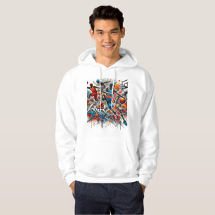 Basketball Graffiti Art Hoodie – Bold Sportswear