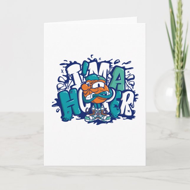 BASKETBALL GRAFFITI CARD (Front)