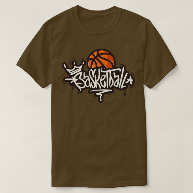 Basketball Grafi Art  T-Shirt (Design Front)