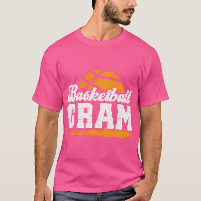 Basketball Gram Grandma Gram Of A Basketball Playe T-Shirt (Front)