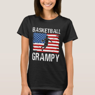 Basketball GRAMPY USA Flag T-Shirt