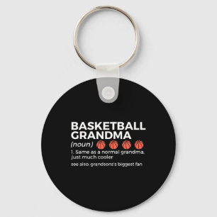 Basketball Grandma Definition Grandson's largest f Key Ring